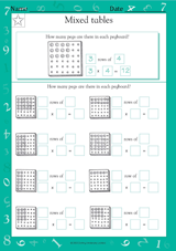 Mixed Tables: Pegboard Multiplication