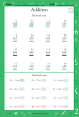 Two-Digit Addition by 10s