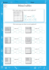 Mixed Tables: Pegboard Multiplication (Grade 3)
