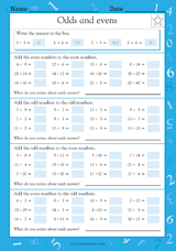 Adding Odds and Evens (Grade 3)