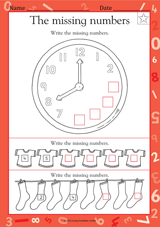 Write the Missing Numbers