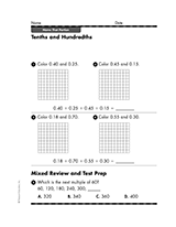 Tenths and Hundredths